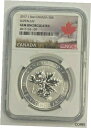 yɔi/iۏ؏tz AeB[NRC RC   [] 2017 Silver $8 Silver Canadian Maple Leaf 1.5 oz BU NGC SuperLeaf