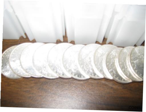 【極美品/品質保証書付】 アンティークコイン 銀貨 100 BRILLIANT UNCIRCULATED PRE 1921 MORGAN SILVER DOLLARS BLAST WHITE COINS [送料無料] #scf-wr-012509-1186