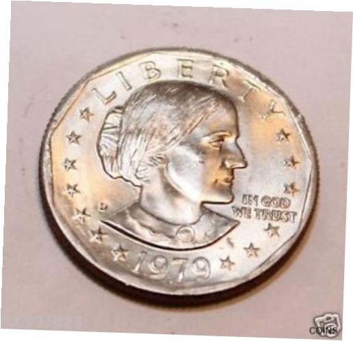 【極美品/品質保証書付】 アンティークコイン コイン 金貨 銀貨 送料無料 1979 D Susan B Anthony BU Dollar US Mint Coin Additional Items From Fed Roll