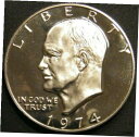 yɔi/iۏ؏tz AeB[NRC RC   [] 1974 S Eisenhower Dollar Gem Cameo Clad Proof Coin Ike From US Proof Mint Set