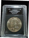 1776-1976 アイゼンハワー銀貨認証済み華麗な未流通コイン1776-1976 Eisenhower Silver Dollar Authenticated Brilliant Uncirculated COIN(3)