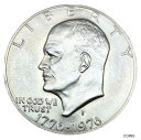 1976 S バラエティ 1 アイゼンハワー ドル GEM BU。 40% シルバー IKE $1 US コイン1976 S Variety 1 Eisenhower Dollar GEM BU. 40% Silver IKE $1 US Coin