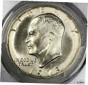  アンティークコイン コイン 金貨 銀貨  1973-S Eisenhower SILVER Dollar PCGS MS66 ~ Satiny Cartwheel Luster ~ Nice Coin