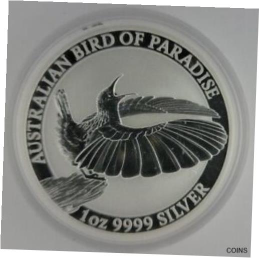 ڶ/ʼݾڽա ƥ    [̵] 2018 P Australian Bird of Paradise 9999 Fine Silver BU Coin in Capsule