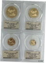 2018-W 1.85オンス4 コイン プルーフ ゴールド イーグル セット PCGS PR70DCAM FDOI ワシントン DC2018-W 1.85 oz...