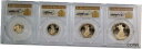 2018-W 1.85オンス4 コイン プルーフ ゴールド イーグル セット PCGS PR70DCAM FDOI フィラデルフィア クリーブランド2018-W...