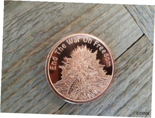 ڶ/ʼݾڽա ƥ  2018 END THE WAR ON FREEDOM Silver Shield 1 oz .999 COPPER - Marijuana Cannabis [̵] #cof-wr-012512-4778