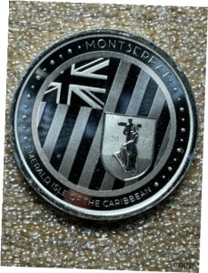2018 モンセラート カリブ海のエメラルド島 - 1 トロイオンス 0.999 シルバー2018 Montserrat Emerald Isle Of The Caribbean- 1 Troy Ounce .999 Silver
