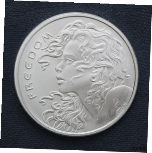 yɔi/iۏ؏tz AeB[NRC RC   [] 2018 - Freedom Girl - Silver Shield Round 1 Oz. .999 Fine Silver AG