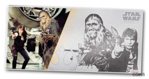 ڶ/ʼݾڽա ƥ  2018 NIUE 5 GRAM .999 SILVER $1 NOTE STAR WARS HAN SOLO &CHEWBACCA [̵] #sof-wr-012512-5580