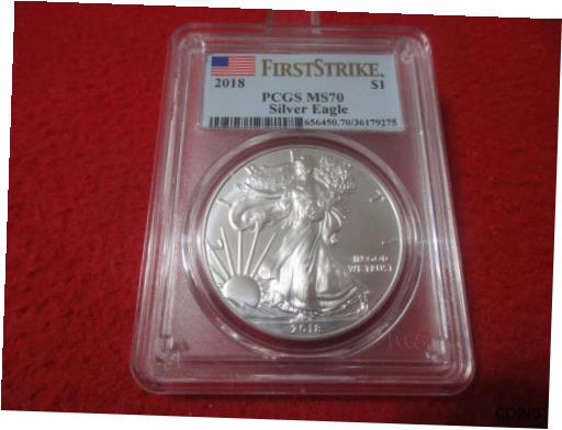 ڶ/ʼݾڽա ƥ    [̵] 2018 PCGS MS 70 Silver Eagle Dollar ASE FIRST STRIKE #T3862