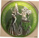 yɔi/iۏ؏tz AeB[NRC RC   [] 2019 Germania 5 Mark The Allegories i-Color Edition -Chartreuse 1 Oz Silver Coin