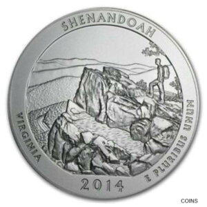 2014 シェナンドー国立公園 バージニア ATB 5 オンス シルバー 地金コイン カプセル入り2014 Shenandoah National Park Virginia ATB 5 oz Silver Bullion Coin IN CAPSULE