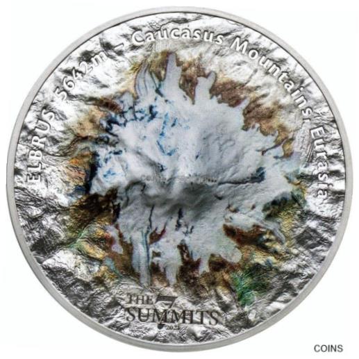 ڶ/ʼݾڽա ƥ    [̵] Elbrus 5 oz Ultra High Relief silver coin CI 2021