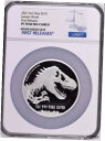 2021 ニウエ 5オンス ジュラシック ワールド パーク .999 シルバー NGC PR70 プルーフ $10 初回リリース2021 Niue 5oz Ju...