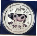 2019 オーストラリア $10 Lunar II Year of the Pig 10 オンス BU シルバーカラーコイン2019 Australia $10...
