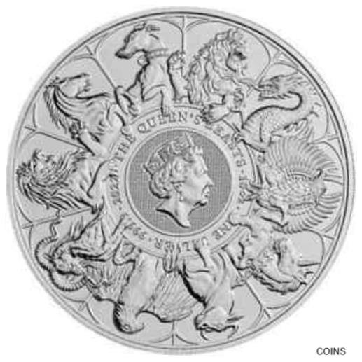  アンティークコイン コイン 金貨 銀貨  2022 10oz .999 Silver Queen's Beast COMPLETER COLLECTION CAPSULE 777