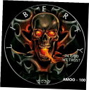 2020 アメリカン シルバー イーグル バーニング ブレード アンド スカル カラー化コイン ボックス & COA 付き2020 American Silver Eagle BURNING BLADES AND SKULL Colorized Coin with Box &COA