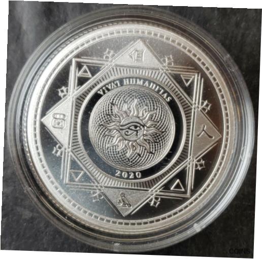  アンティークコイン コイン 金貨 銀貨  2020 Tokelau $5 1oz Silver Religious Symbols Coin in Capsule