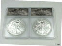  アンティークコイン コイン 金貨 銀貨  2 2020-S Silver Eagles ANACS - MS70 Emergency Production Assistance Struck at S