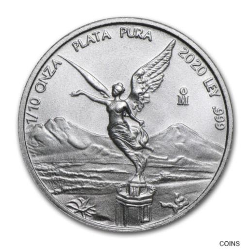  アンティークコイン コイン 金貨 銀貨  2020 Mexico 1/10 oz Silver Libertad BU - SKU#206076