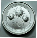 yɔi/iۏ؏tz AeB[NRC RC   [] 2020 2 Oz 999 Silver Round Cov-19 Envela Ultra High Relief Coin! No Reserve !!