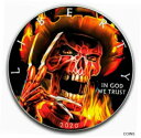 2020 ASE フレディ・クルーガー バーニング・ナイトメア・オン・エルム・ストリート カラー化 1オンス .999 コイン2020 ASE FREDDY KRUEGER BURNING NIGHTMARE ON ELM STREET Colorized 1oz .999 Coin