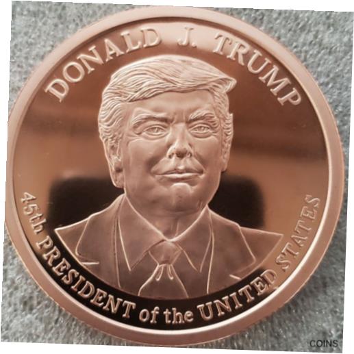 ドナルド トランプ 2020 5 オンス .999 銅 BU コイン 第 45 代大統領記念 New MAGADonald Trump 2020 5 oz .999 Copper BU coin 45th President commemorative New MAGA