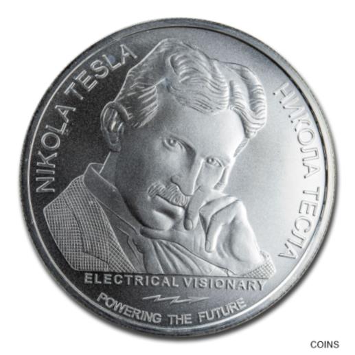 アンティークコイン コイン 金貨 銀貨  2020 Serbia 1 oz Silver 100 Dinar Nikola Tesla: X-Ray (Abrasions) - SKU#209093