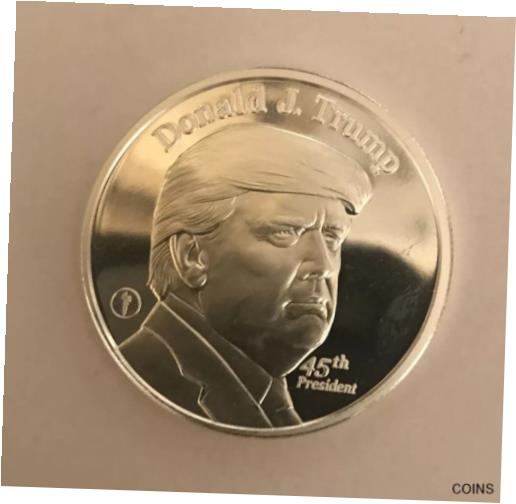  アンティークコイン コイン 金貨 銀貨  TRUMP - 1 Oz Silver President Trump Coin Definitely The finest
