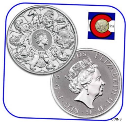  アンティークコイン 銀貨 2021 Queen's Beast Collection Completer 2 oz Silver Coin in direct fit capsule  #scf-wr-012548-1218