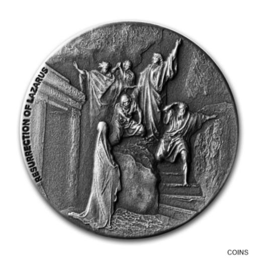  アンティークコイン コイン 金貨 銀貨  2020 2 oz Silver Coin - Biblical Series (Resurrection of Lazarus) - SKU#205888