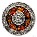 2022 ニウエ 2 オンス シルバー アンティーク ヘブライ語 カレンダー - SKU#2571882022 Niue 2 oz Silver Antique Hebrew Calendar - SKU#257188(3)