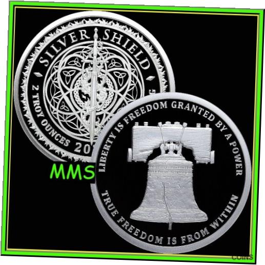 ڶ/ʼݾڽա ƥ    [̵] 2021 2oz Liberty Bell Proof Silver Shield Monumental Truth Series #3 ***