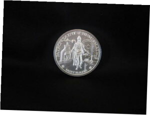 聖エリギウス 貨幣学の守護聖人 2オンス シルバー USA製 HR BU ラウンドSaint Eligius The Patron Saint of Numismatics 2 oz Silver USA Made HR BU Round