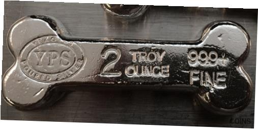 【極美品/品質保証書付】 アンティークコイン 銀貨 2 oz .999 silver DOG BONE YPS Engraveable Pet Gift [送料無料] #sof-wr-012548-2780