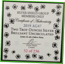 【極美品/品質保証書付】 アンティークコイン コイン 金貨 銀貨 送料無料 2019 2oz AG47 Silver Shield Group SSG BU Come And Take Them Low COA 52/236