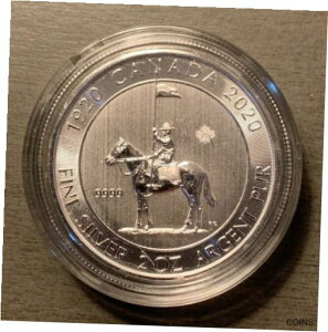 2020 王立カナダ騎馬警察 RCMP ピュア 2オンス .9999 シルバー コイン カナダ2020 Royal Canadian Mounted Police RCMP Pure 2oz .9999 Silver Coin Canada
