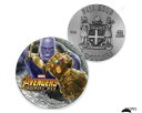 【極美品/品質保証書付】 アンティークコイン コイン 金貨 銀貨 送料無料 2018 MARVEL AVENGERS INFINITY WAR THANOS Gauntlet 2 oz Silver coin Rare