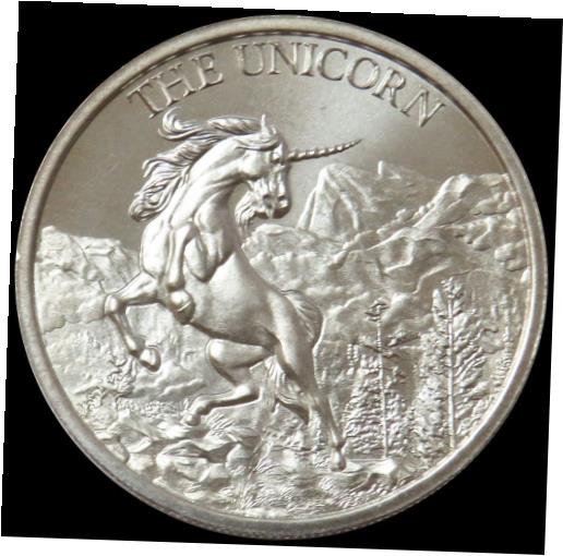  アンティークコイン 銀貨 THE UNICORN SILVER 2 OZ 999 FINE ROUND INTAGLIO MINT CRYPTOZOOLOGY  #sof-wr-012548-3791