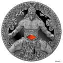 2020 2000 フラン カメルーン ワールド カルチャーズ HAKA アンティーク仕上げ 2 オンス シルバー コイン。2020 2000 Francs C...