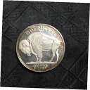 【極美品/品質保証書付】 アンティークコイン コイン 金貨 銀貨 送料無料 BIG Nickel BUFFALO SILVER NICKEL 2 oz 999 SILVER ROUND broadstruck rim error