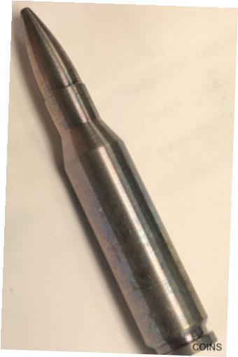 ڶ/ʼݾڽա ƥ    [̵] 2 oz 999 Silver 1.308 CALIBER Solid BULLET 999 NATO Winchester Rainbow Toned