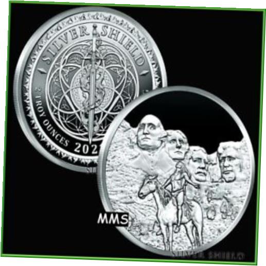 ڶ/ʼݾڽա ƥ    [̵] 2021 2oz The Scar Proof Silver Shield Monumental Truth Series #9 Mt Rushmore