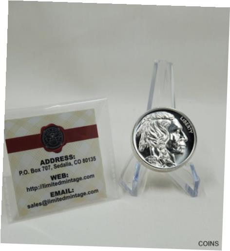 楽天金銀プラチナ　ワールドリソース【極美品/品質保証書付】 アンティークコイン 銀貨 2 oz Silver Buffalo from Intaglio Mint - Hard To find Sold Out with COA [送料無料] #sof-wr-012548-6339