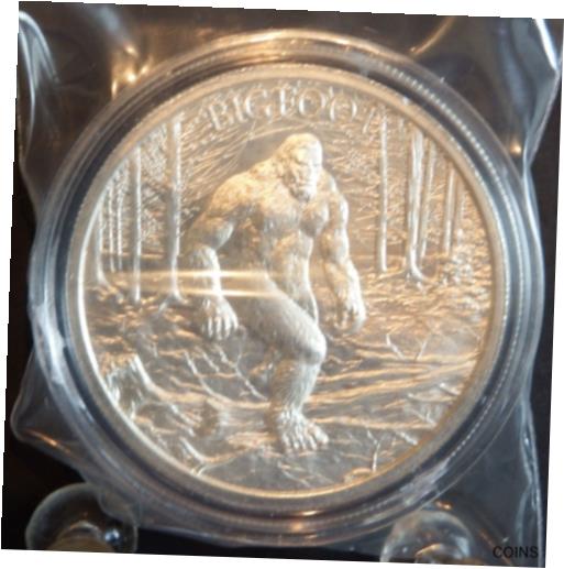  アンティークコイン コイン 金貨 銀貨  Intaglio Mint Cryptozoology - BIGFOOT 2 oz. BU .999 Fine Silver Round Capsule