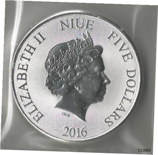 【極美品/品質保証書付】 アンティークコイン 銀貨 2016 NIUE New Zealand $5 2 oz. Silver Hawksbill Turtle *Two Ounces* Bullion Coin [送料無料] #scf-wr-012548-88 2