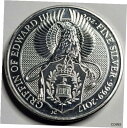 【極美品/品質保証書付】 アンティークコイン コイン 金貨 銀貨 [送料無料] 2017 Great Britain 5 Pounds Queens Beast Griffin of Edward III 2oz Silver Coin