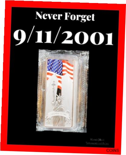  アンティークコイン 銀貨 2021 World Trade Center 2001-2021 Memorial Colorized 2 oz .999 Silver Bar  #sof-wr-012548-924