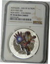 NGC PF70 UC アイアンマン マーベル アベンジャーズ エイジ オブ ウルトロン 2015 ニウエ 1 オンス シルバー コインNGC PF70 UC Iron Man Marvel Avengers Age of Ultron 2015 Niue 1 oz Silver Coin